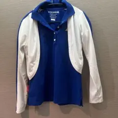 le coq sportif 長袖ポロシャツ 青/白