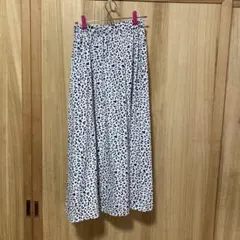 レオパード柄 フレアロングスカート M