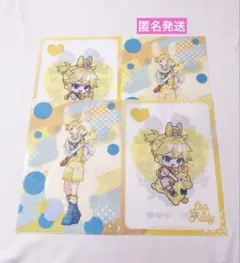 タイトーくじ 初音ミク×RODY クリアファイル　ステッカーセット 鏡音レン