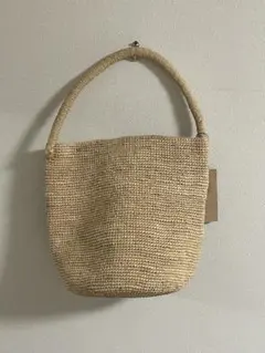 【値下げ】【新品未使用】Made in MADA ナチュラルストロー かごバッグ