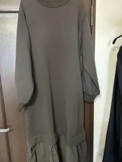 裏起毛 ロングワンピース