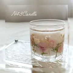 ボタニカルキャンドル キャンドルホルダー No.253 ミニバラ アネモネ