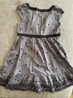 KUMIKYOKU 組曲⭐︎刺繍入りグレー半袖ワンピース