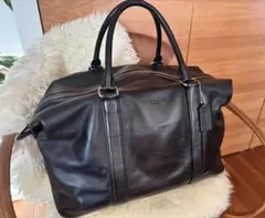 COACH ボストンバッグ 旅行用 ブラック レザーのサムネイル
