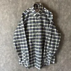 ブルックスブラザーズ チェックシャツ Lサイズ ゆるダボビッグシルエット 古着