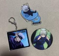 呪術廻戦　 五条悟　狗巻棘 アクスタ、キーホルダー、缶バッジセット