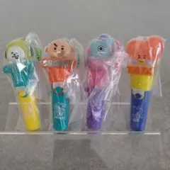 【新品】BT21 ライトスティックチャーム キーホルダー　4個まとめ売り