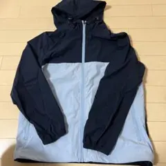 Jelfa フード付きジャケット ネイビー/ライトブルー