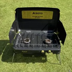 値下げ！未使用品　SOTO  ST-525 ツーバーナー Amazon.co.jp: ソト(SOTO) ハイパワー2バーナー ST-525 : DIY・工具