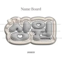 ぷっくり ネームボード サンウォン ALD1 うちわ文字 kpopのサムネイル