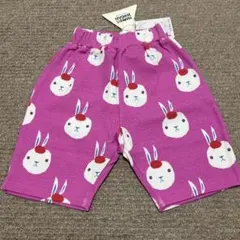 マーキーズ　うさぎ　ハーフパンツ　ピンク　100