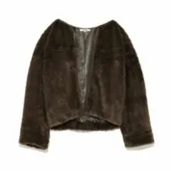 ファーコート ブラウン