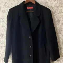 PIACENZA 純カシミヤ ブラックロングコートのサムネイル