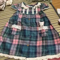 coeur a coeur チェック柄 ワンピース 95cmのサムネイル