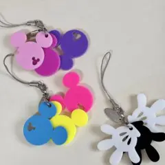 東京ディズニーリゾート ミッキー 3連 ストラップ まとめ売り