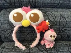 【週末限定値下げ】USJ セサミストリート　モッピー　エルモ付き　カチューシャ