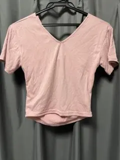 evris ピンク Vネック Tシャツ Fサイズ