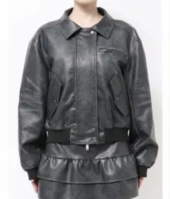 EMODA レザージャケット レザースカート セットのサムネイル