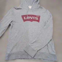 【匿名配送/送料無料】Levi's リーバイス ロゴ パーカー グレー Sのサムネイル