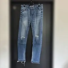 LOWRY'S FARM ダメージスキニーデニムパンツ