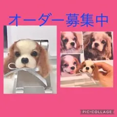 オーダー募集中❣️羊毛フェルト　犬　ブローチ