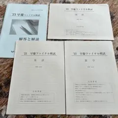 2026年最新】早慶ファイナル模試の人気アイテム - メルカリ
