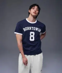 【新品】BORN TO WIN Tシャツ ネイビーのサムネイル