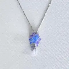 紫陽花(ブルー系)のネックレス