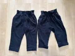 GU ベビー　ズボン　黒　2枚のサムネイル
