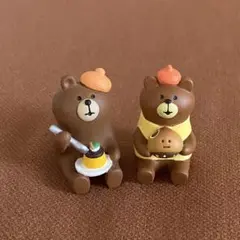 コンコンブル　くりくまマロンパン、かぼちゃプリンくま
