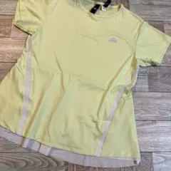 アディダス　L 薄黄色　スポーツウェア