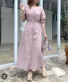 オリーブデオリーブ　刺繍　ワンピース