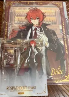 璀夜華宴シリーズ　ディルック　アクリルスタンド　クリアファイル 原神