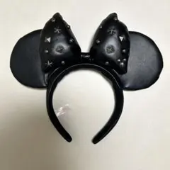 レザーミニーカチューシャ(スタッズ付き)