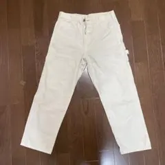 白ワイドパンツ