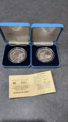 1992 アルベールビル冬季五輪 100フラン銀貨 プルーフ貨幣 - メルカリ