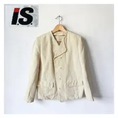 I.S. ビンテージ ジュート 麻 ダブル コック ジャケット 9号