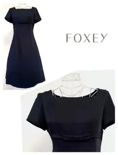 ☆FOXEYフォクシーニューヨークワンピースダークネイビー希少42☆ ☆FOXEYフォクシーワンピースネイビー希少42☆ - メルカリ