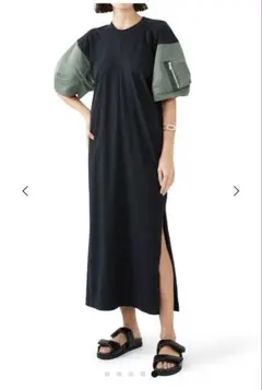 【新品未使用】sacai Nylon Twill&Jersey Dressのサムネイル
