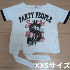 PARTY PEOPLE ロゴ 半袖Tシャツ ホワイト　XXSサイズのサムネイル