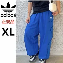 美品 アディダス レディース トラックパンツ ナイロンパンツ ジャージ XL