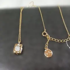 新品 kaza ネックレス スワロフスキー ゴールドカラー