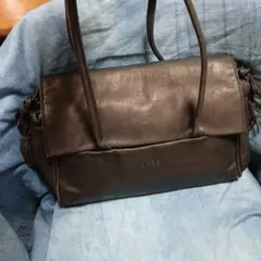 BREE レザー ショルダーバッグ ブラックのサムネイル