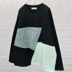 タケオキクチ モノトーン モダン カットソー スウェット 黒 白 ダーク系