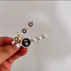 【大人気】即完売☆クリップヘアアクセ 花 リボン パール レトロ 韓国