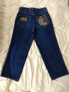 ANGELO TACCARI 刺繍 デニムパンツ XLサイズのサムネイル