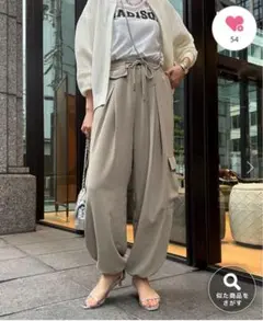【美品】DouDou カーゴパンツ　カーキ