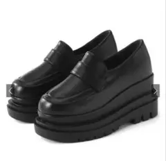レザー厚底ローファー[ci488]