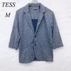 e5144 テス TESS ジャケット Mサイズ ポリエステル混紡 7分袖
