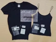 【未使用品】CHANEL シャネル トップス2点セット ブラック黒 38 廃盤のサムネイル